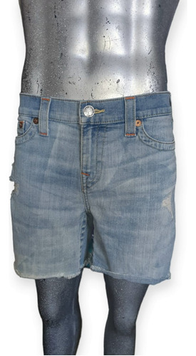 Short Rasgado True Religion Strech Boyfriend Talla 30 Dama