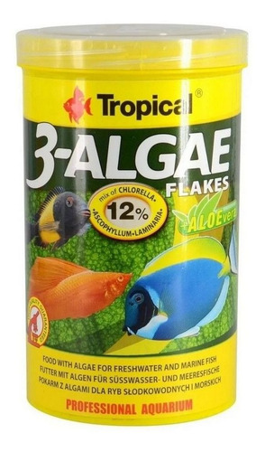 Racao Para Peixe  3-algae Flakes 20g Tropical