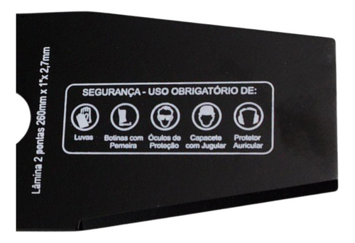 Lâmina Faca 2 Pontas Furo 1'' P/ Bfg43 Bf43sb Bf33sb Bf52sb