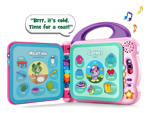 Computadora didáctica LeapFrog 100 Words Book scout and violet 100 words book color scout and violet de Scout and Violet