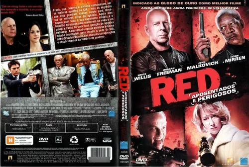 RED: Aposentados e Perigosos - duas dublagens (DVD e TV) 