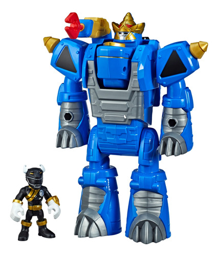 Set De Juguete Ranger Negro Con Rhino Zord Power Rangers