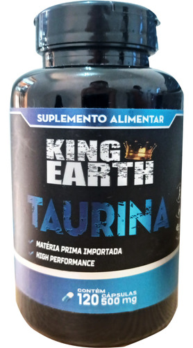 Taurina Pura High Performance 500 Mg 120 Cáps King Earth