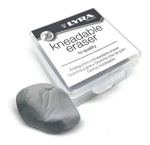 Goma moldeable gris para artistas en estuche
