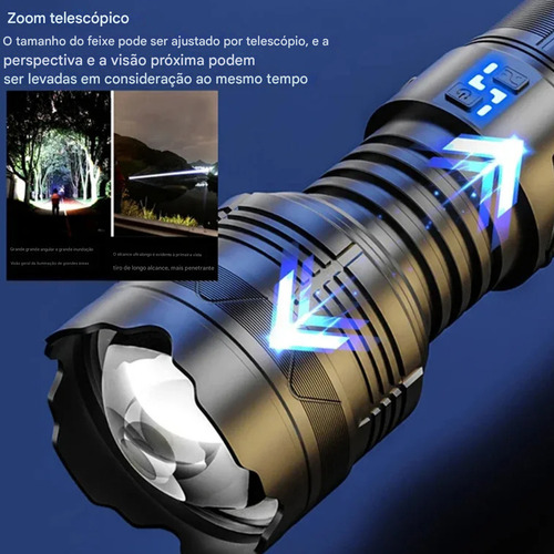 Super Lanterna Tática Lazer 100000 Lumens Lançamento C/zoom
