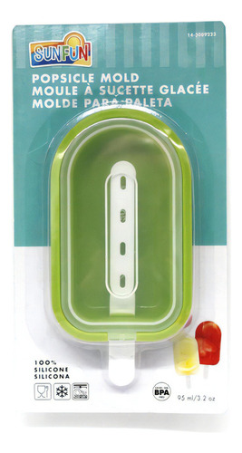 Moldes De Silicona Para Helados O Paletas Sunfun 3089223 Color Verde