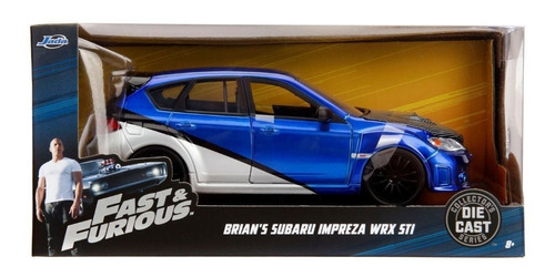 Carro Jada  1:24 Rápido Y Furioso Brian's Subaru Impreza