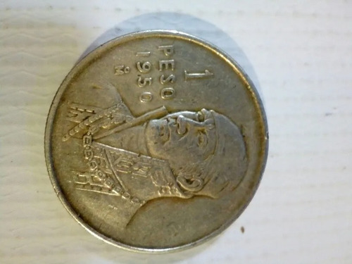 Moneda Antigua De Mexico 1 Peso Morelos 1950