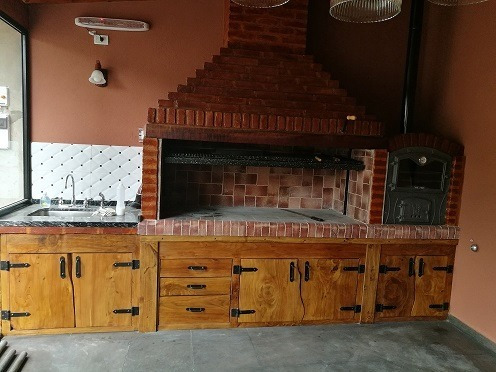 Frentes Para Quincho Frente Parrilla Cocina A Medida Cedro