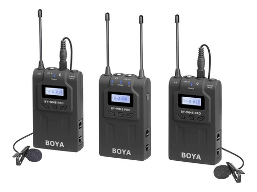 Imagen 2 de 2 de Micrófonos Boya BY-WM8 Pro K2 condensador omnidireccional negros