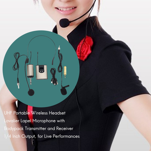 Auriculares Inalámbricos Portátiles/micrófono De Solapa Lav