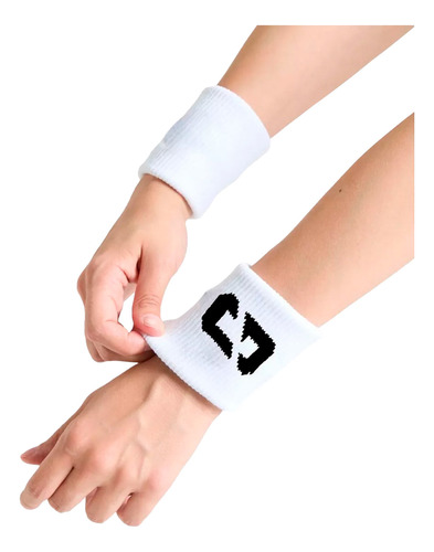 Muñequeras Tenis Padel Par X2 Cortas Sixty Squash Wristbands