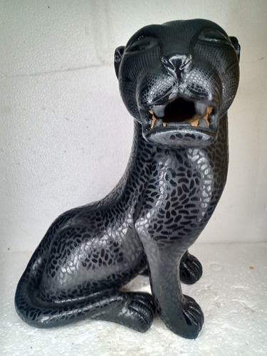 Jaguar Grande Artesania Mexicana Chiapas, Unico, Barro Negro