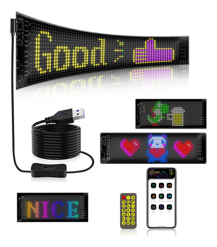 Letrero Led Flexible Mod 2024 Ojos En Parabrisas Camion