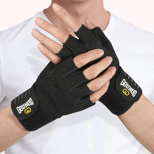 Guantes  Entrenamiento Con Muñequera Importado Con Palma Gel