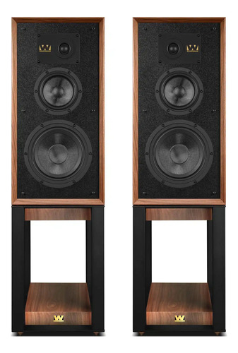 Par De Bafles Wharfedale Super Linton C/pedestal, En Avalon Madera Walnut
