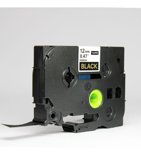 Imagem 8 de 8 de Fita Cetim Compativel Rotulador Brother D210 1760 E200 Ouro