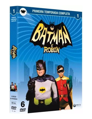 Batman E Robin 1ª Temporada - Box Com 6 Dvds - Adam West