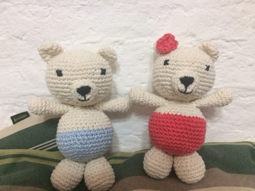 Imagen 5 de 9 de Amigurumi Crochet Osita Con Vestido Bebes Y Niños