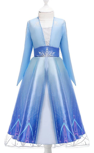 Disfraz De Princesa De Frozen Para Niña, Reina De Las Nieves
