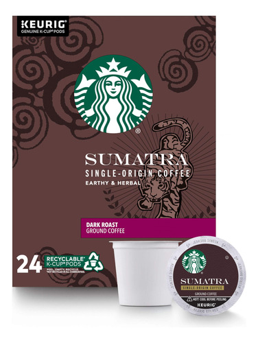 Starbucks Sumatra Dark Roast - Café De Una Sola Taza Para .