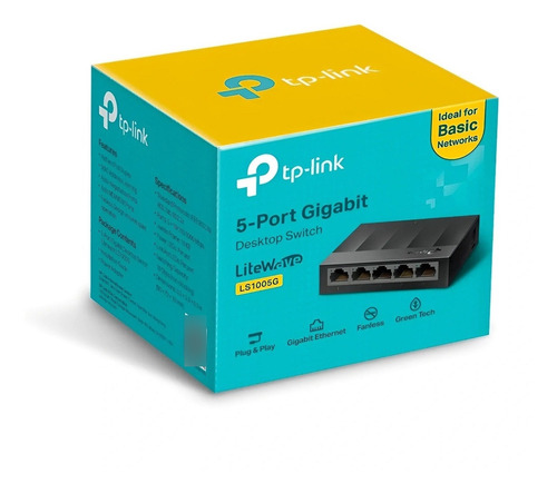 Switch Tp-link D Mesa Ls1005g 100/1000mbps 5 Portas Litewave