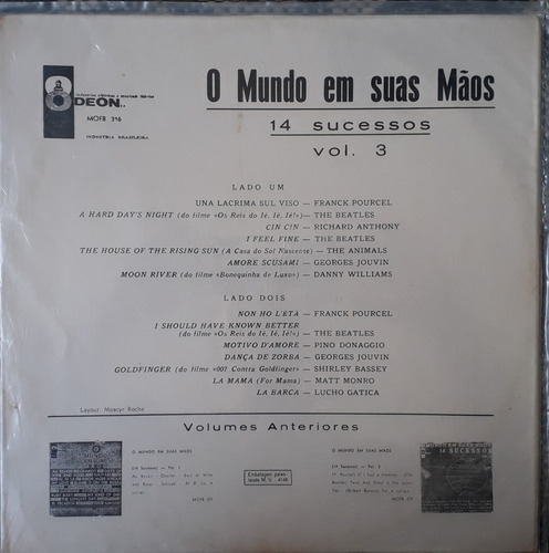 Lp Beatles O Mundo Em Suas Mãos I Feel Fine Vol. 3 Mono 1965 (Usado)