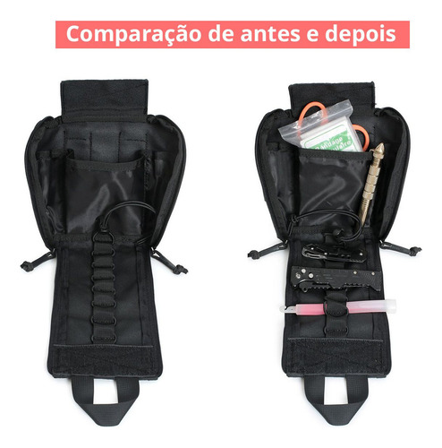 Bolsa Tática Emergência Kit Molle Primeiros Socorros
