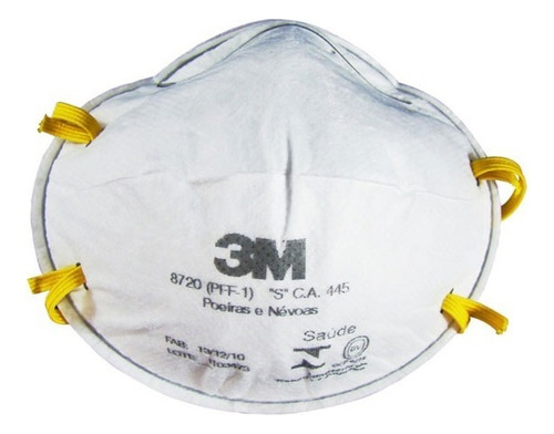 Kit C/ 10 Respirador 3m 8720 Pff1 S/ Válvula