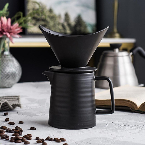 Juego De Cafetera De Vertido, Cerámica, Reutilizable,
