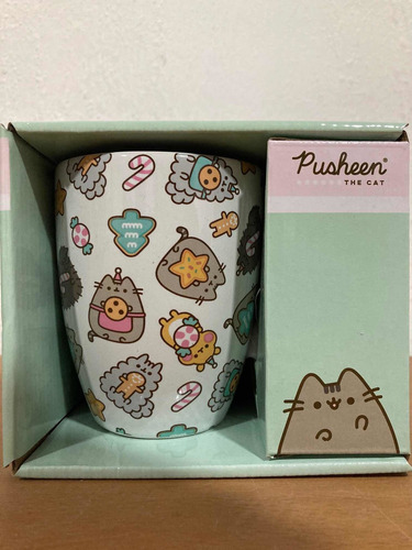 Pusheen Cat Christmas Cookies & Friends Mug Original Y Nueva