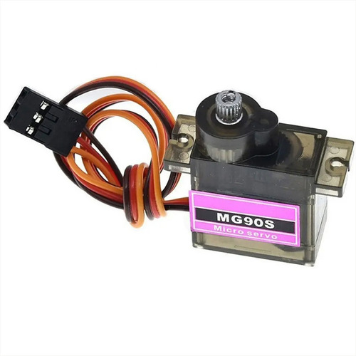 Mini Servo Motor Mg90s Con Engranaje Metálico, 180°, Arduino