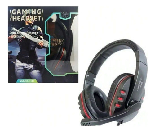 Audífono Gamer Con Micrófono Diadema Alámbrico Entrada3.5mm