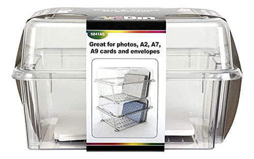 Artbin 6841ag Caja Para Tarjetas Y Fotografías, Transparente