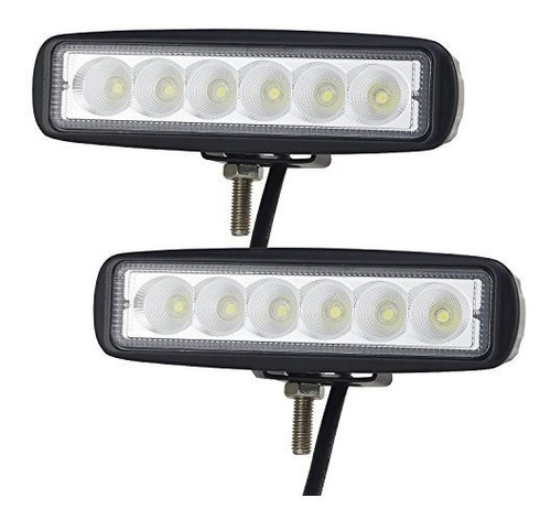 6 En Led Trabajo Light Bar 2 Unids 18w Lámpara Led De ...