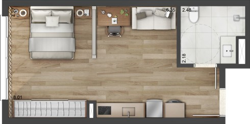 Studio Residencial Para Venda, Petrópolis, Porto Alegre - St2319. - St2319-inc