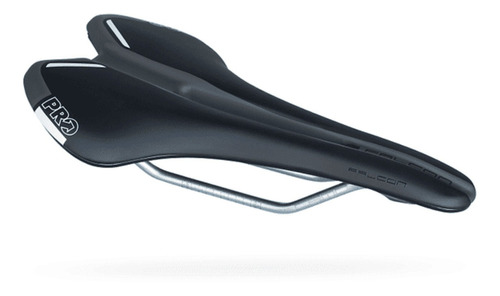 Sillín Shimano Pro Falcon Chrome de 142 mm, color negro, 275 x 142 mm