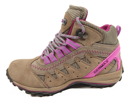Zapatilla Dermax Outdoor Mujer Trekking Acero - Dancy Shoes