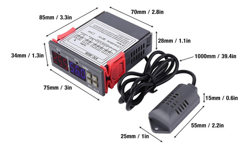 Stc-3028 Control De Temperatura 12v/24v/110v /220v Pantalla