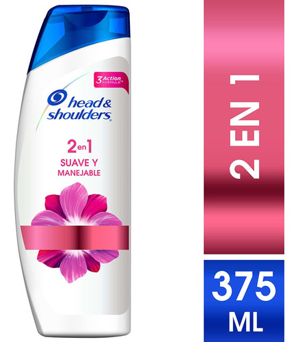 Shampoo Head & Shoulders 2 En 1 Suave Y Manejable 375ml