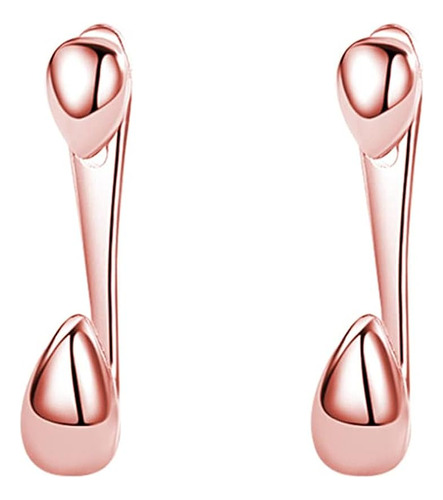 Aretes Plata 925 Con Forma Gota Para Mujeres Adolescentes Ni