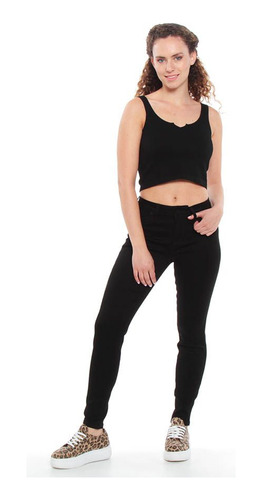 Jeans Mujer Wados Slim Un Boton