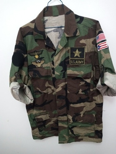 7k Camisa Militar Ejercito Camuflada Talla M Camisola (Usado)