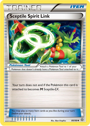 Cartas Pokemon Xy Item Tool Sceptile Spirit Link 80/98