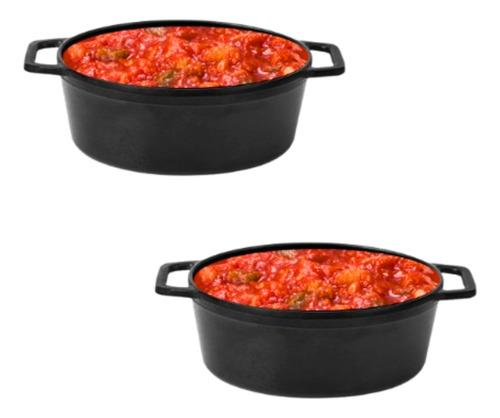 2 Mini Caçarolas Sem Tampa 15,5cm 100% Melamina Gourmet Mix
