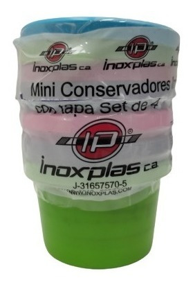 Set 4 Envase Conservador Aliment Infantil Inoxplas 1365 Xavi