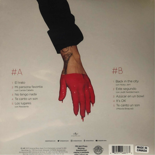 Imagen 2 de 2 de Alejandro Sanz - #eldisco