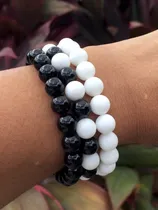 Comprar Pulseras Cuarzo Natural: Concha Madre Perla Y Onix