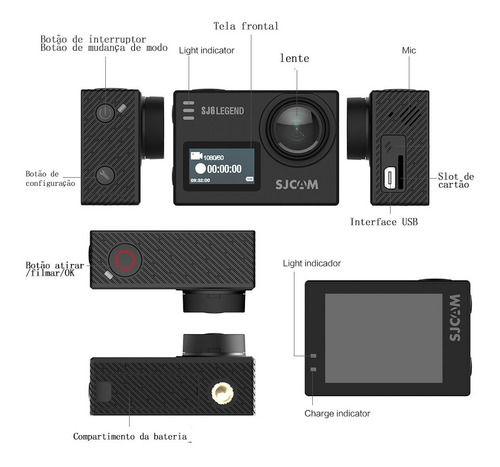 Camera Sjcam Sj6 Legend Original 4k Wifi 16mp Touch Screen