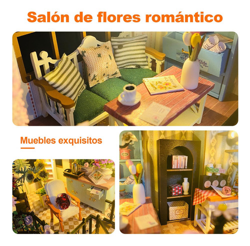 Kit Casa Muñecas En Miniatura Para Bricolaje,doble Capa Casa